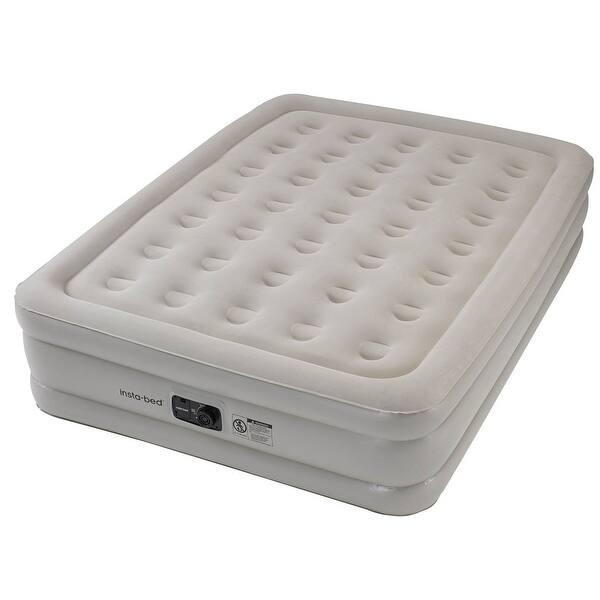 InstaBed 18" Queen Sized Inflatable Air Mattress with Internal AC Pump